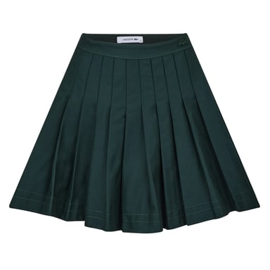 Lacoste Womens/Ladies Jupe Embroidered Logo Mini Skirt (Green)