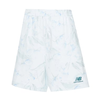 New Balance Womens/Ladies Floral Embossed Running Shorts (Absolute White)