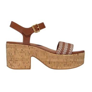 FitFlop Womens/Ladies Leather Platform Platform Sandals (Tan)