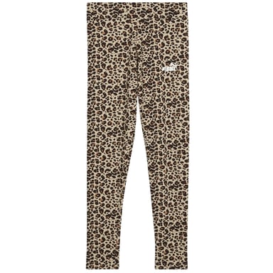 Puma Girls Leopard Print Tight Leggings (Almond)