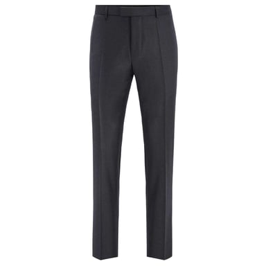 Boss Mens T-Lone LC Virgin Wool Tailored Trousers (Grey)