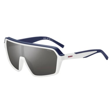 Hugo Mens Shield Sunglasses (White/Blue)