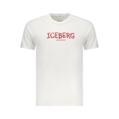 Iceberg Bianco Cotton Men T-Shirt