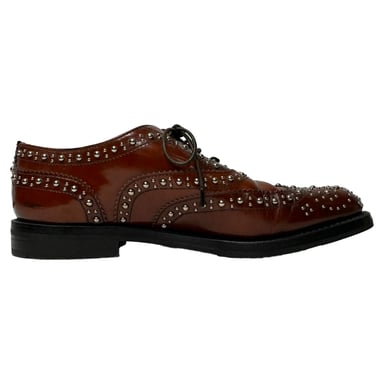 Church's Burwood Met Studded Brogues in Brown Leather