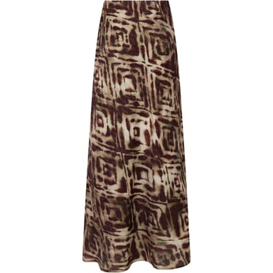 Tramontana Skirt print browns