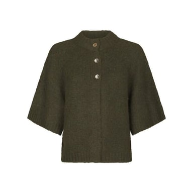 Neo Noir benuta fluffy knit cardigan 165816 151 army