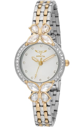Invicta Wildflower 69097 Women's Watch - Quartz Movement - Metal with White Dial - 30 mm
