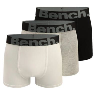 Bench Mens Conan Boxer Shorts (Pack of 3) (Black/Grey/White)