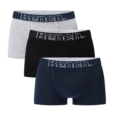 Bench Boys Lasek Logo Boxer Shorts (Pack of 3) (Black/Navy/Grey)