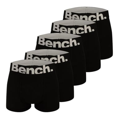 Bench Mens Marco Boxer Shorts (Pack of 5) (Black)