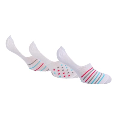 Lee Womens/Ladies Liner Socks (Pack of 3) (White)