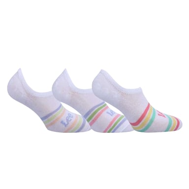 Lee Womens/Ladies Liner Socks (Pack of 3) (White)