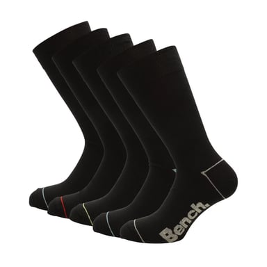 Bench Mens Prax Sports Socks (Pack of 5) (Black)