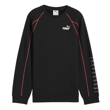 Puma Childrens/Kids Sportstyle Relaxed Fit Raglan Long-Sleeved Sweatshirt (Puma Black)