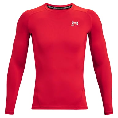 Under Armour Mens HeatGear Long-Sleeved Base Layer Top (Red)
