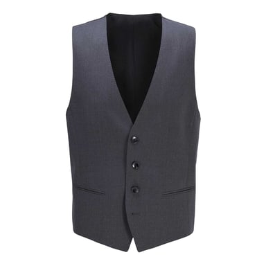Boss Mens Wilson Virgin Wool Waistcoat (Dark Grey)