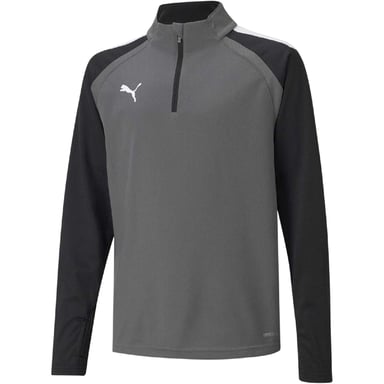 Puma Childrens/Kids TeamLIGA Quarter Zip Fleece Top (Grey)