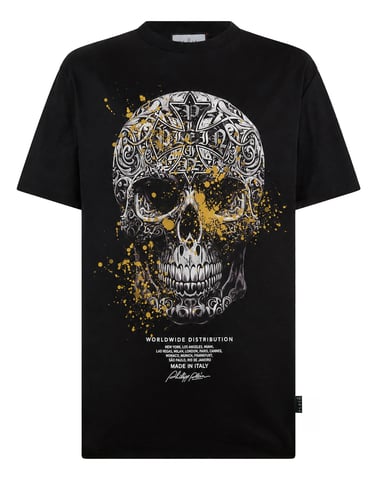 T-Shirt Round Neck Ss Skull