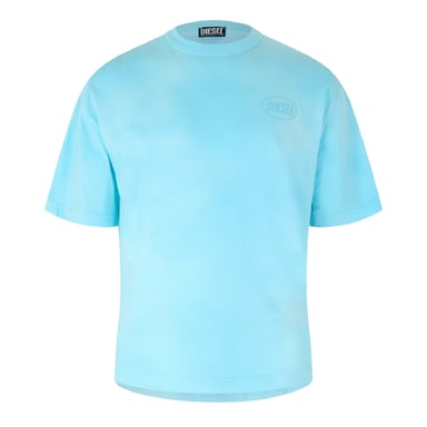 Diesel Mens Logo Washed T-Shirt (Blue)