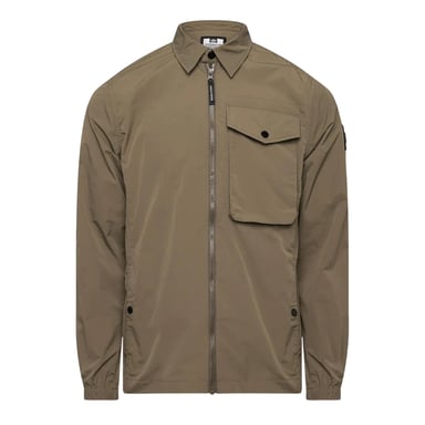 Weekend Offender Mens Granville Overshirt (Dark Green)