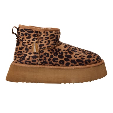Steve Madden Womens/Ladies Campfire Leopard Print Ankle Boots (Brown/Black)