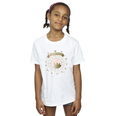 Harry Potter Girls Hogwarts Yule Ball Cotton T-Shirt (White)