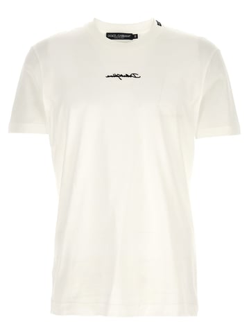 Dolce & Gabbana White Cotton T-Shirt