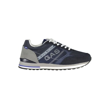 Gas Blue Polyurethane Mens Sneaker