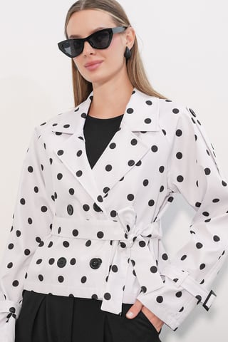 Short Belted Trench Coat
