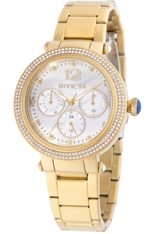 Invicta Bolt 50396 Women's Watch - Quartz Movement - Stainless Steel with White Dial - 37 mm