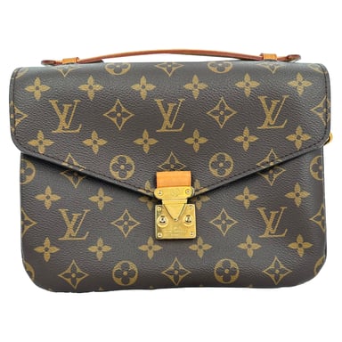Louis Vuitton Pochette Métis Axelväska i Brun Belagd Canvas