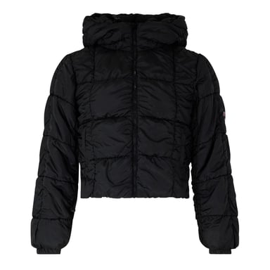 Diesel Womens/Ladies Short Hooded Puffer Jacket (Caviar)