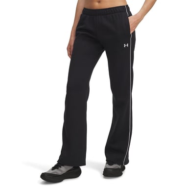 Under Armour Womens/Ladies Rival Side Stripe Flared Sweatpants (Black Melange)
