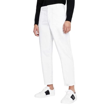 Armani Exchange Mens Cotton Trousers (White)