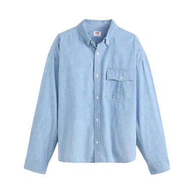 Levis Mens Chambray Cropped Shirt (Chambray)