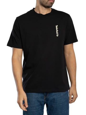 Timberland Oval Logo Back Graphic T-Shirt, Black