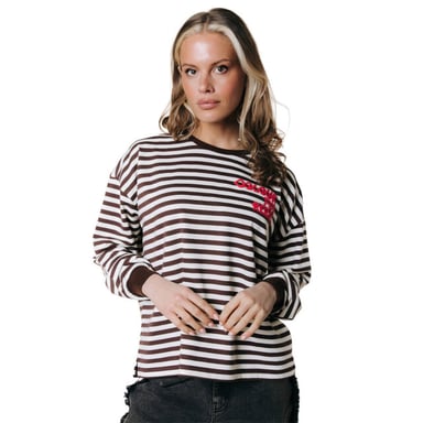 Colourful Rebel Top lange mouw ws418359 striped