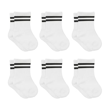 Bistyle Baby Grip Ankle Socks 6 Pairs | Newborn Infant Toddlers Organic Cotton Socks | Kids Boys Girls Ankle Socks