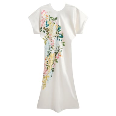 Ted Baker Myzan Jurk Met Slouch Mouwen En Getailleerde Pasvorm In Ivoorkleur