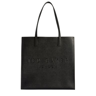 Ted Baker Crosshatch Stor Svart Ikonväska