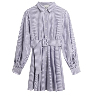 Ted Baker Ibarra Katoenen Overhemd, Marineblauwe Minijurk