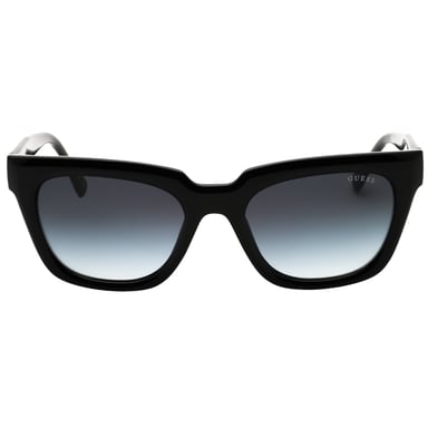 Guess Zonnebril Met Glanzend Zwart Kleurverloop En Rookkleurige Details