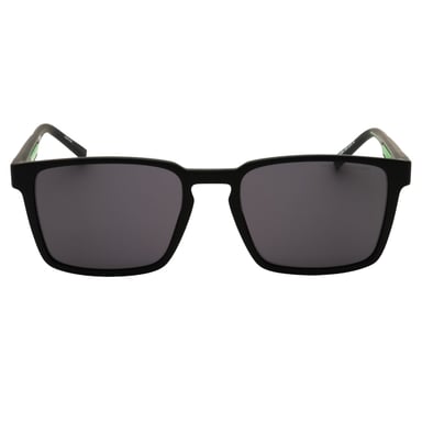 Tommy Hilfiger Matte Black Rechthoekige Zonnebril