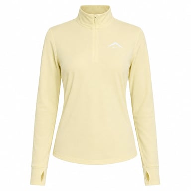 Nike Dri-fit Trail Longsleeve 1/2-zip Geel Top
