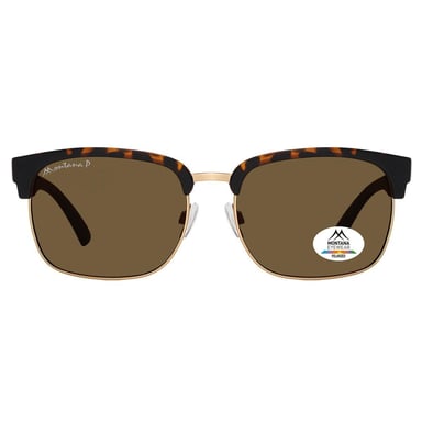 Montana MP192 D matte, schildpadkleurige, goudbruine gepolariseerde zonnebril