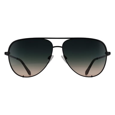 Quay High Key Extra Large 79939 glanzend zwarte zonnebril met kleurverloop van zwart naar roze