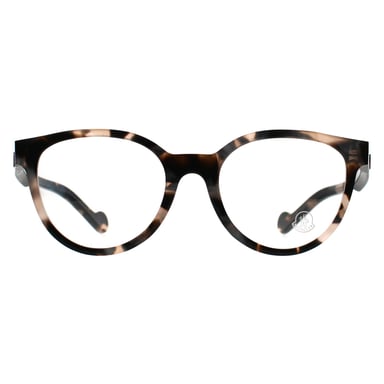 Moncler ML5041 056 roze en grijs gekleurd havana brilmontuur
