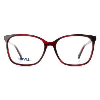 INVU B4107 C transparant bordeaux brilmontuur