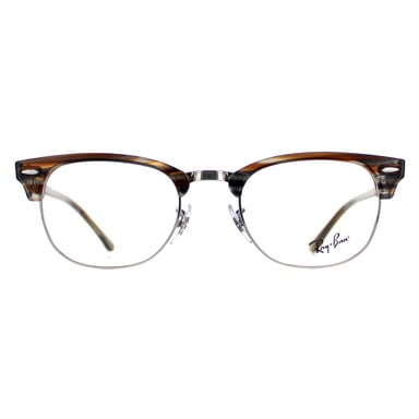 Ray-Ban RX5154 Clubmaster 5749 gepolijst bruin brilmontuur