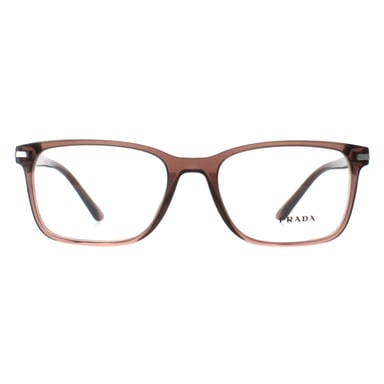 Prada PR14WV 17O1O1 bruin transparant brilmontuur